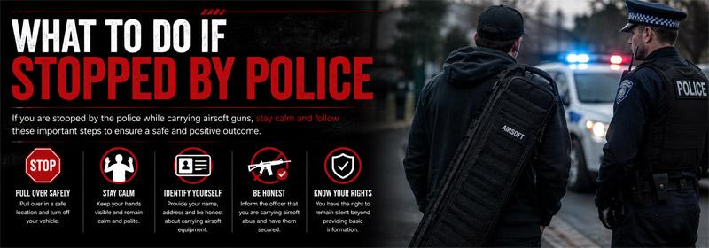 getting stoped by the police with an airsoft gun.