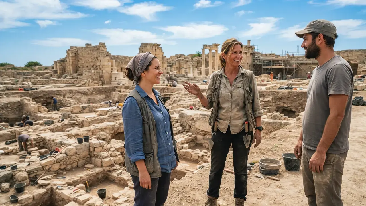 Choosing the immigration category for an archaeological field trip