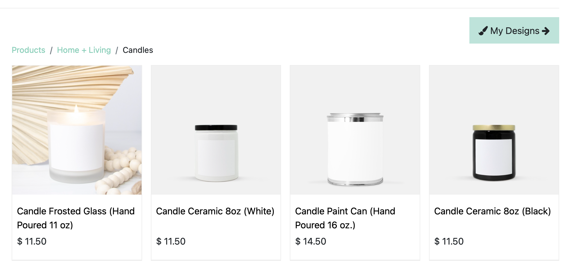 dropshipping candles - Printed mint 