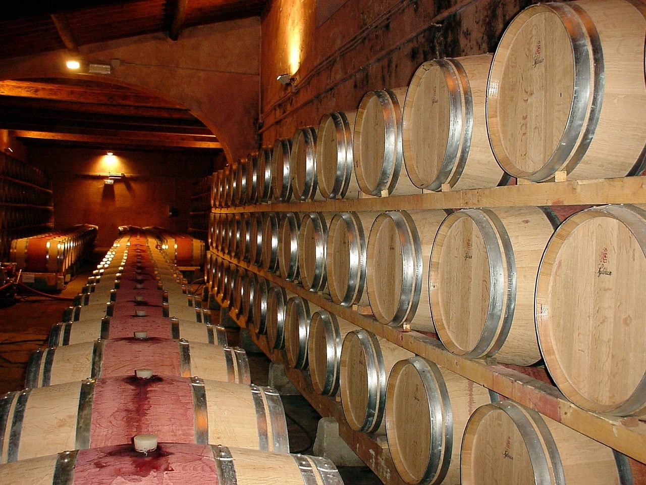 wine barrels