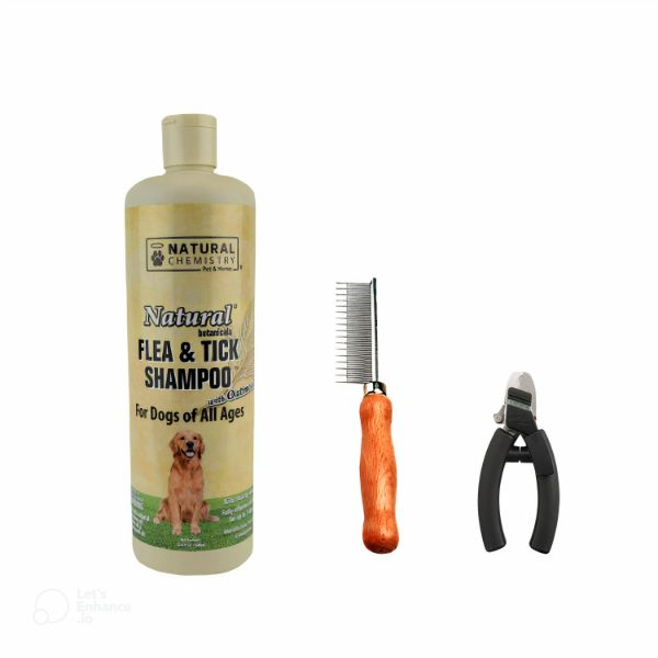 Basic Grooming Tools — Flea & Tick Shampoo, Comb, And Clippers