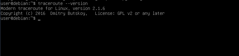 traceroute --version