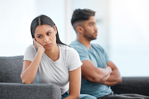 A couple arguing. Fighting is a normal part of love.