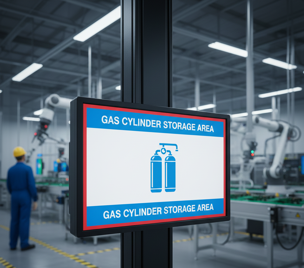 gas cylinder storage area 