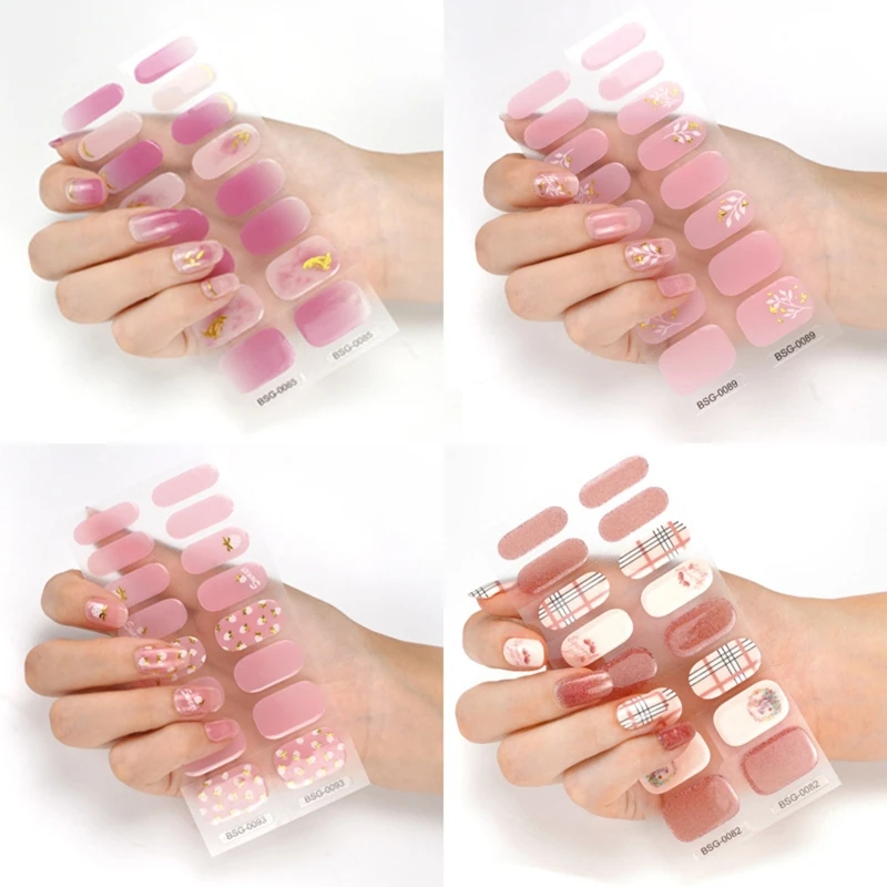 Nail-stickers-and-nail-wraps-with-multishade-stick-and-gel-nail-polish-strips