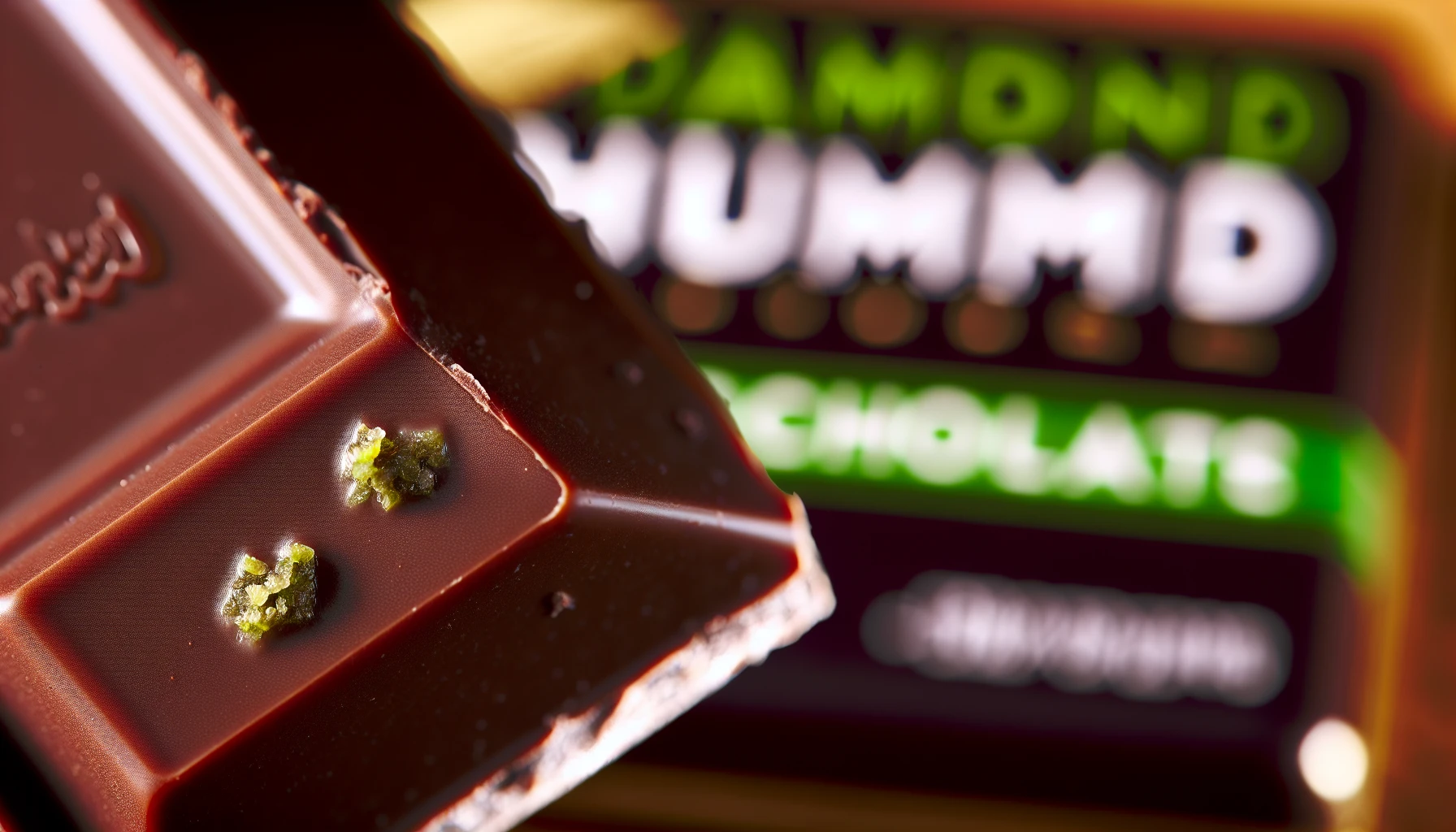 Diamond Shruumz chocolate bar with hemp extracts