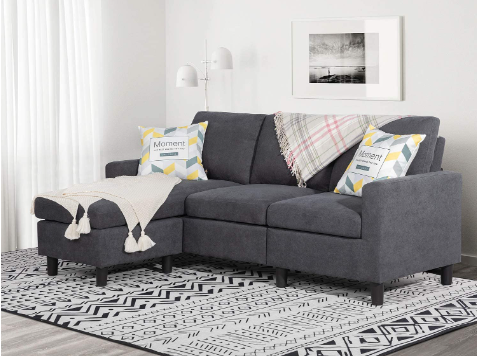 Shintenchi Convertible Sectional Sofa L-shaped Couch