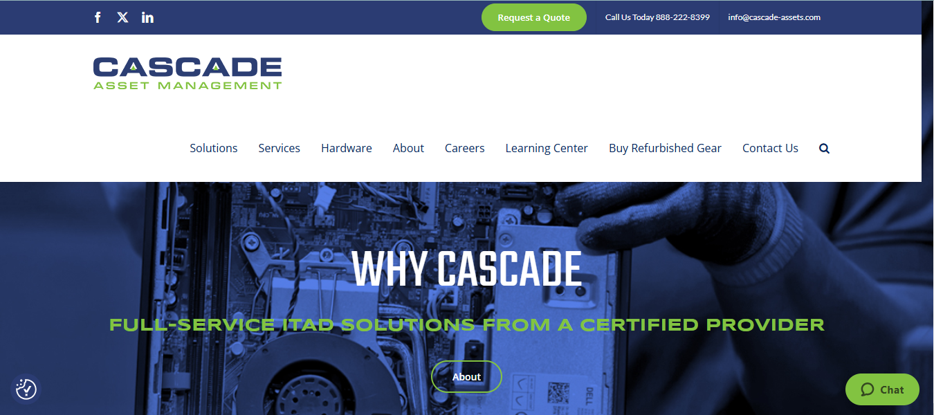 Cascade Asset Management IT asset disposal company