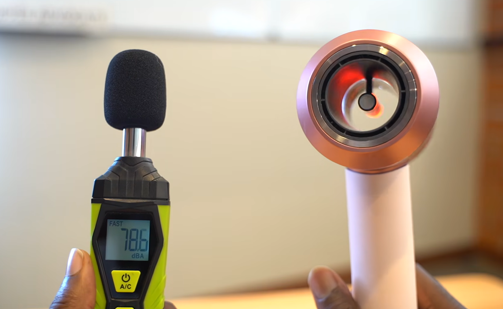 Dyson Supersonic blow dryer noise level