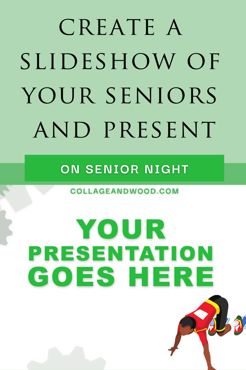Take pictures at practice and of your athletes training plus highlights of the season with their teammates and make a slideshow for senior night.