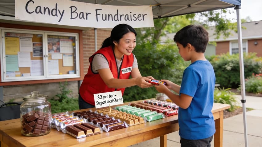 What is a candy bar fundraiser