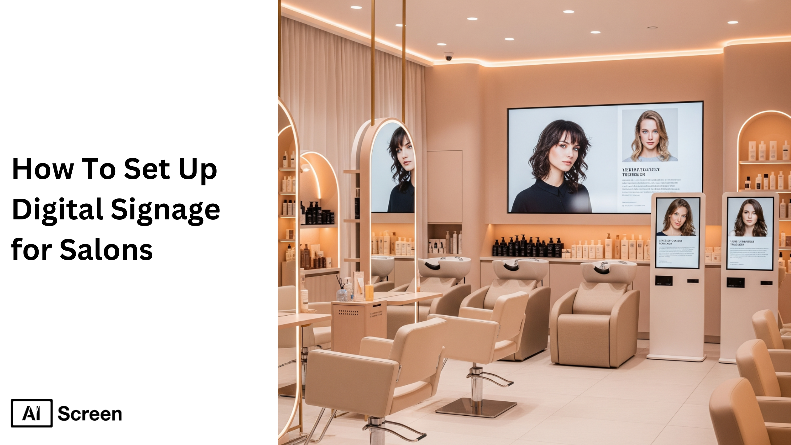 digital signage in salons for customer engagement