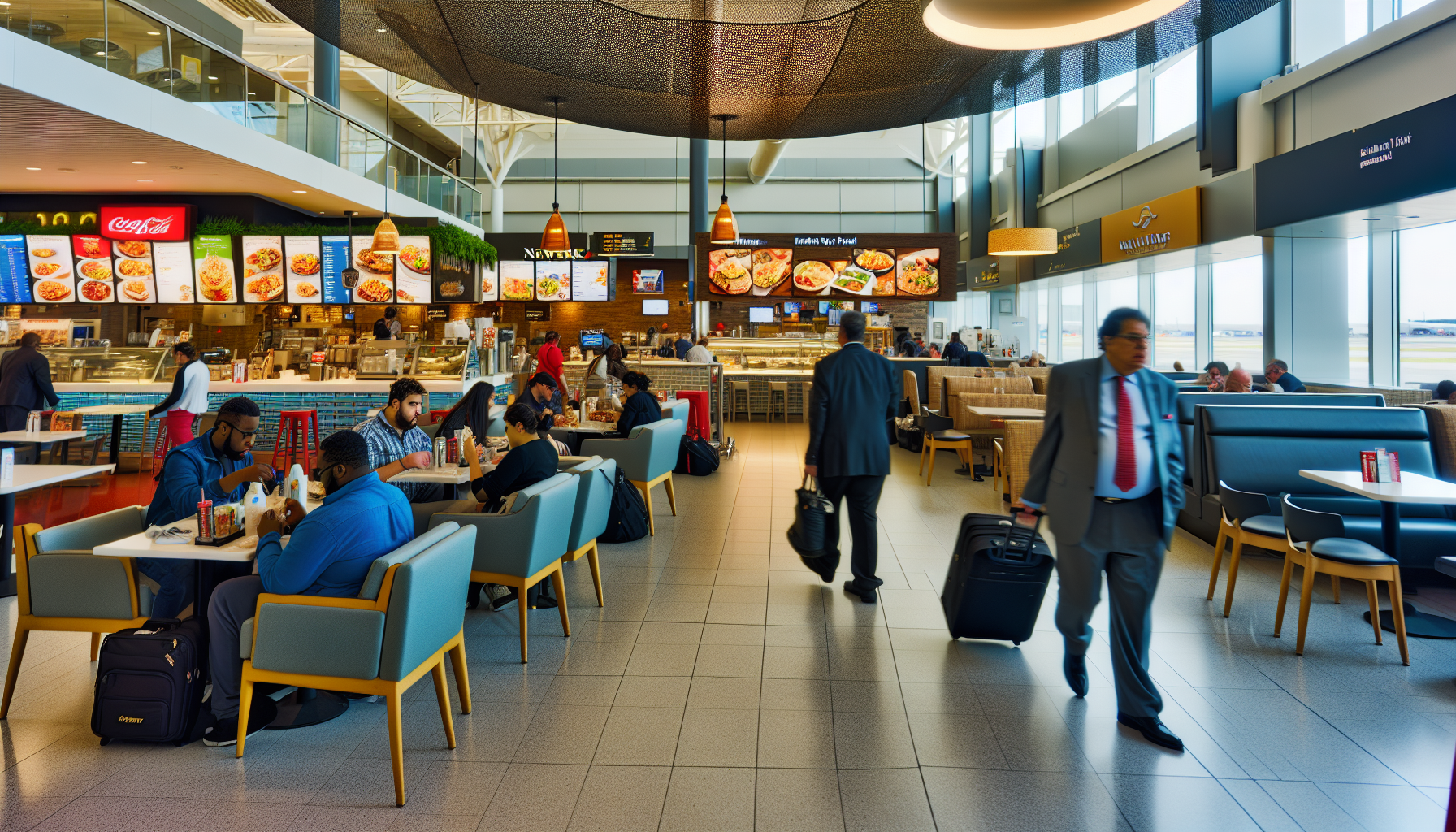 Dining area at Newark Liberty Airport