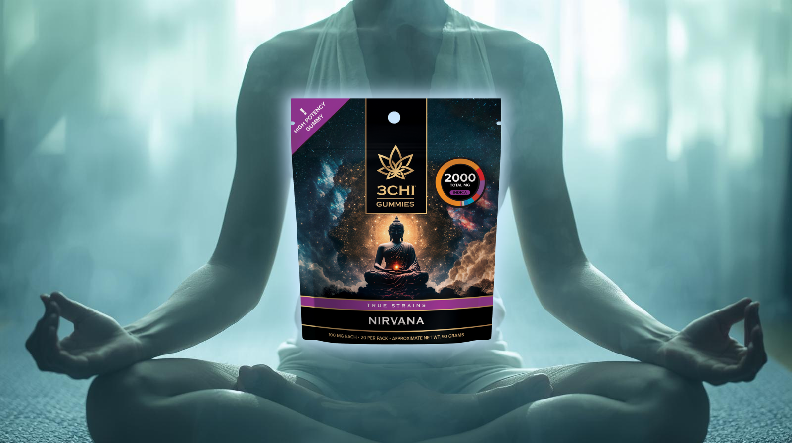 Individual enjoying a relaxing zen meditation, representing comfort and seasonal balance