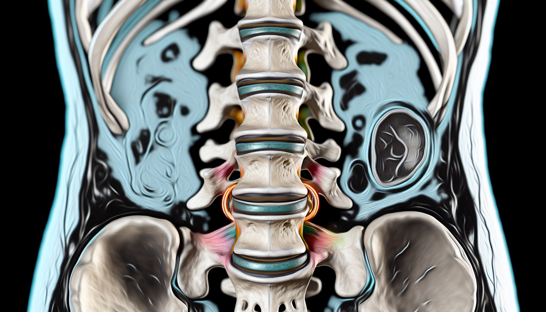 MRI scan showing herniated disc