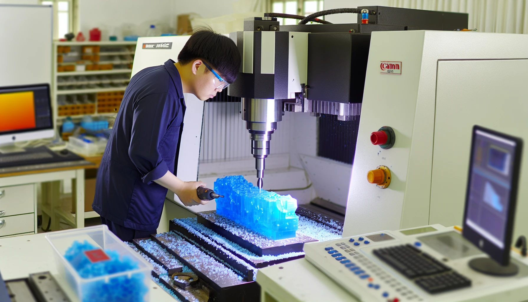 CNC plastic machining process