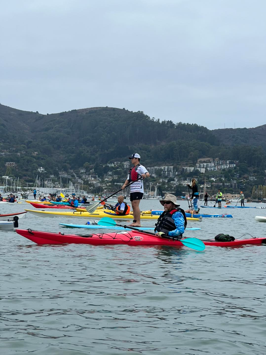 windy conditions with a sit inside kayak or a stand up paddle board with waterproof dry bags 