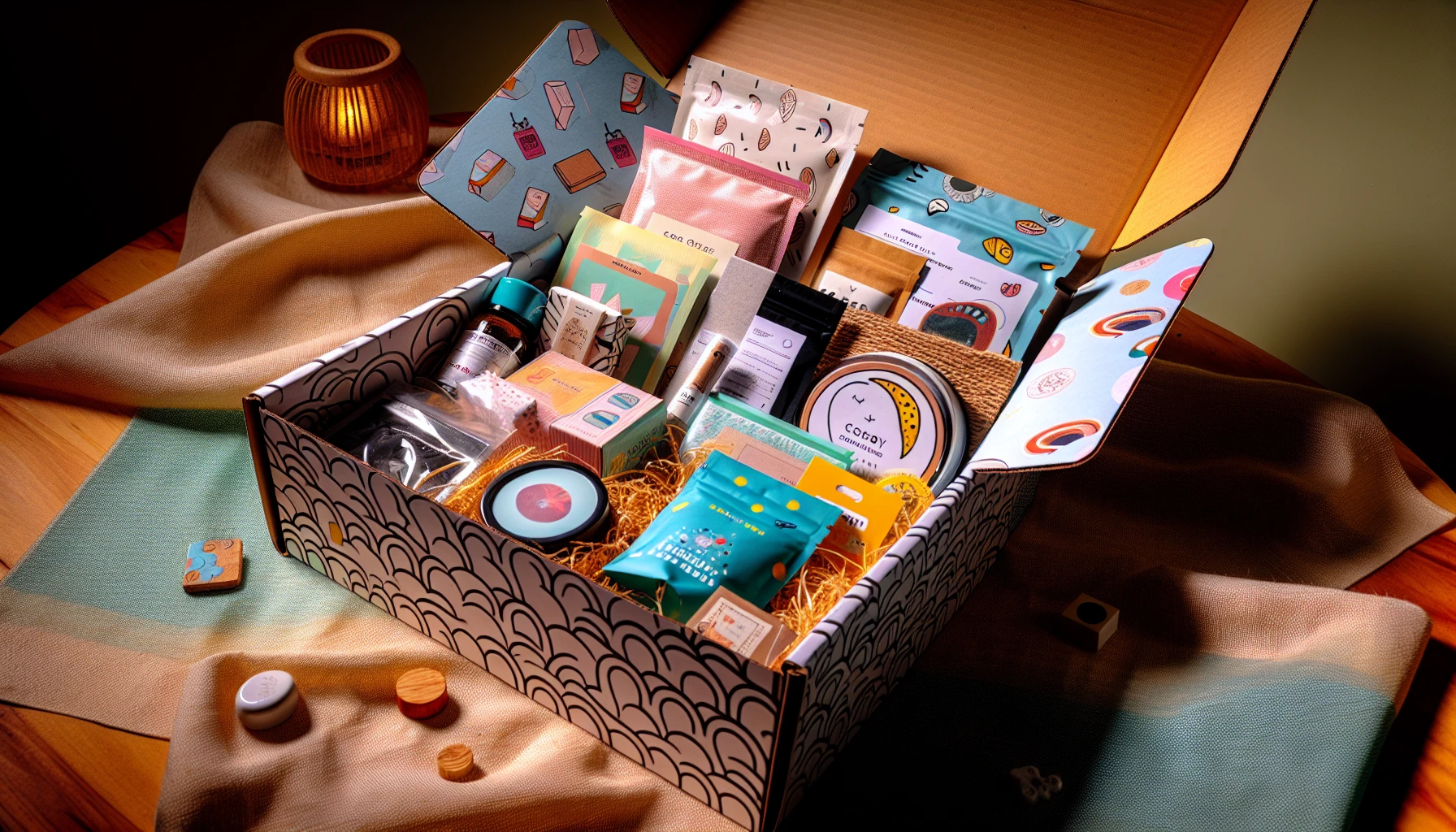 Bbusiness Ideas. Niche subscription box filled with curated products