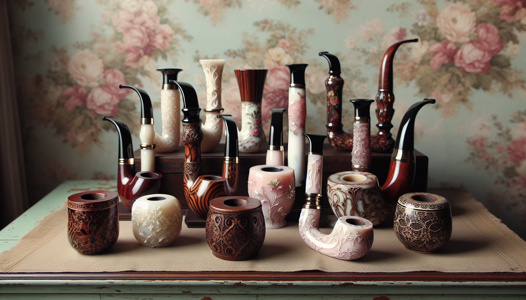 Elegant and feminine girly pipes