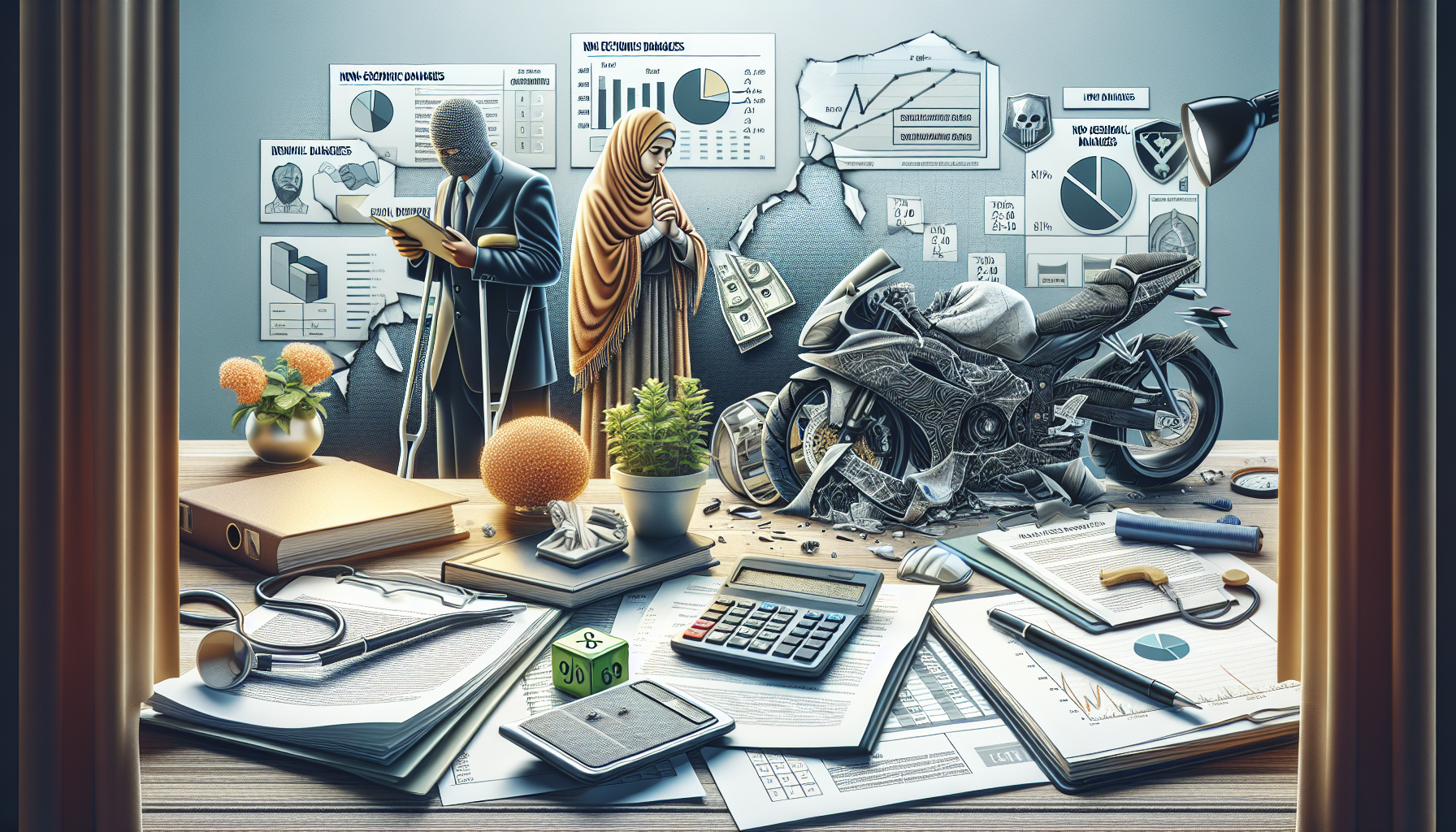 Calculating financial costs and compensation after a motorcycle accident
