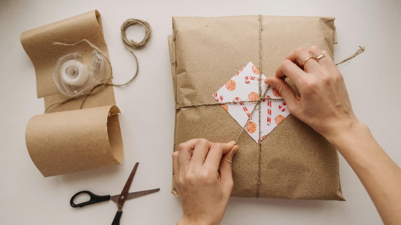 Sustainable paper packaging example