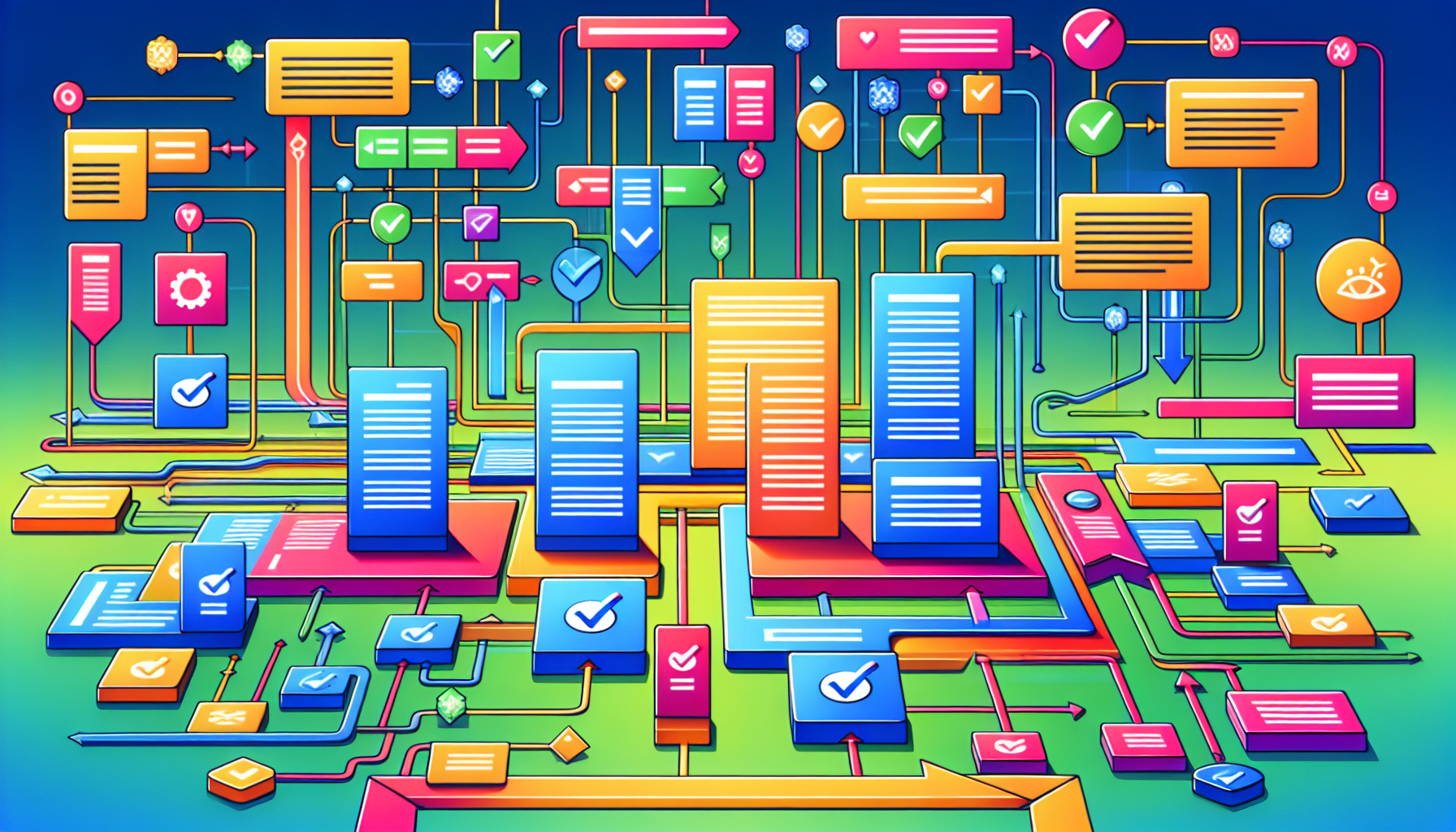 An illustration of on-page SEO techniques for service businesses.