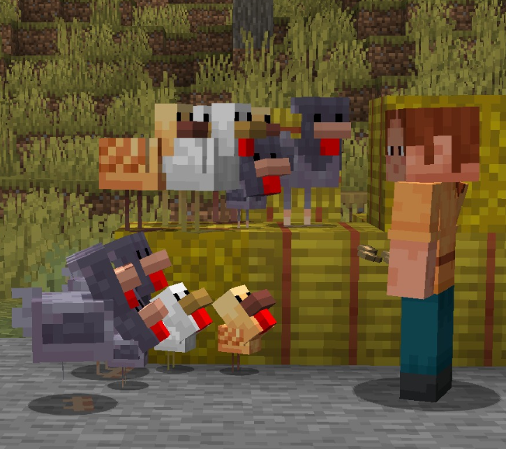 minecraft chicken breeding