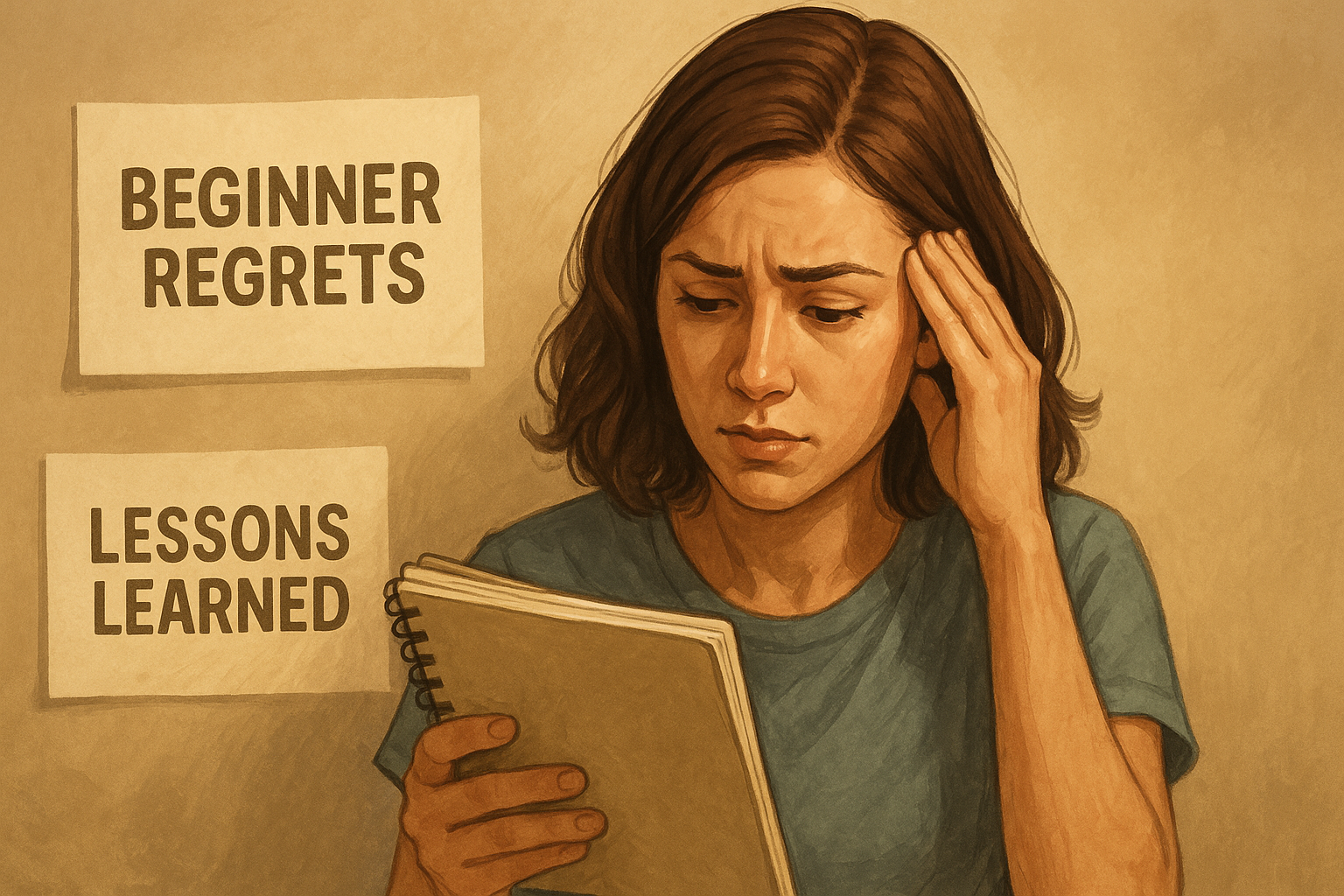 A semi-realistic digital illustration of a glowing alert icon over a blurred betting slip, symbolizing beginner mistakes and the role of InsightsBet in preventing them. Ideal visual for articles on betting safety tips, lessons learned, and tool hindsight.