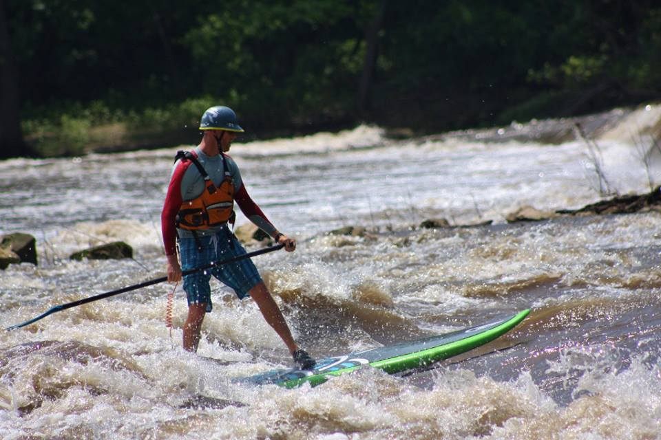 paddle board on the river