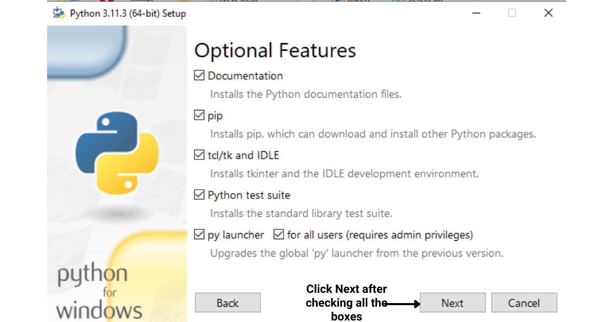 Configuring Python installation settings
