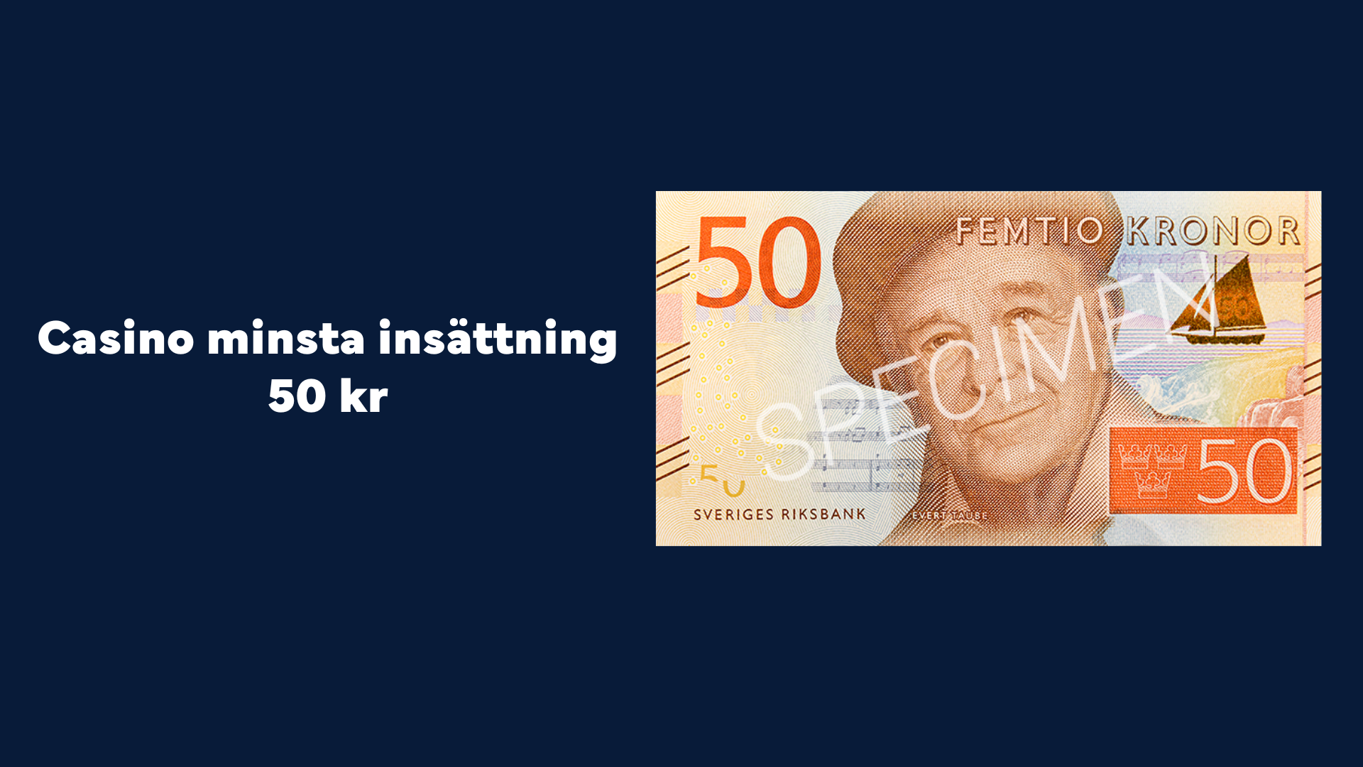 Casino minsta insättning 50 kr