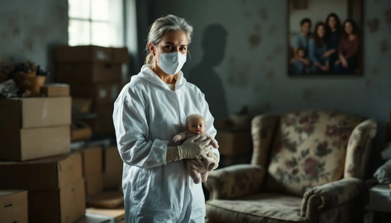 Emotional support during trauma cleaning.