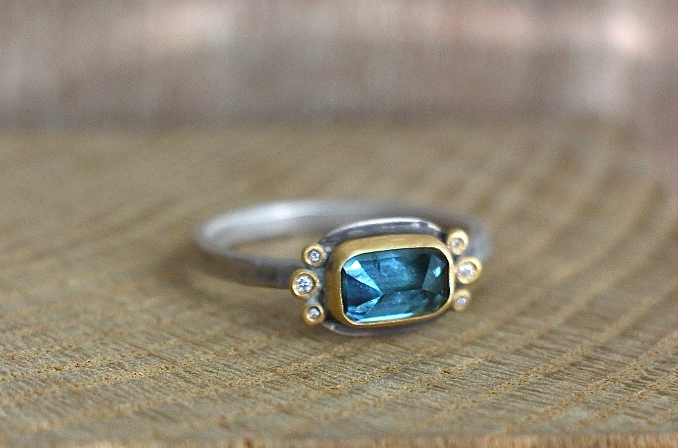 Ananda Khalsa | Blue Tourmaline Ring