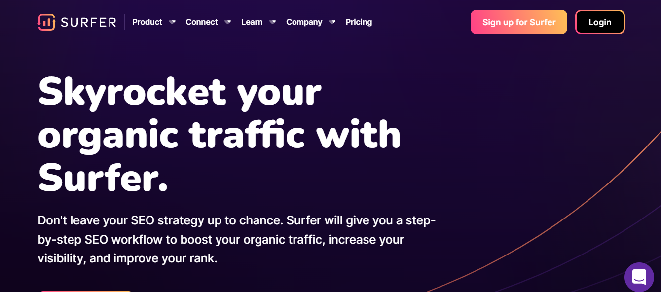 Surfer homepage