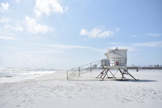 beach, safety, lifeguard