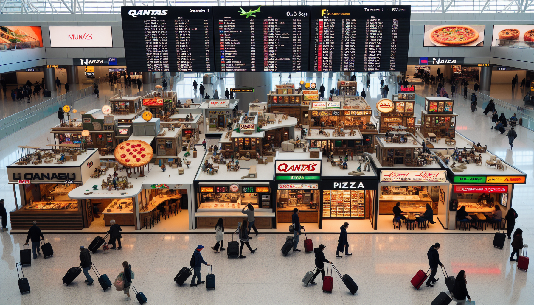 Dining options near Qantas gates at JFK