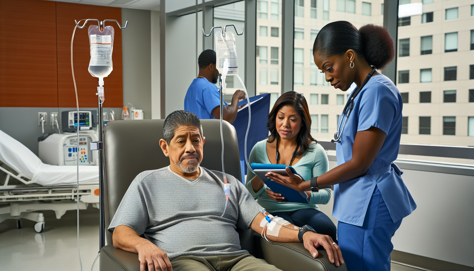 Managing side effects of stage IV colon cancer treatment