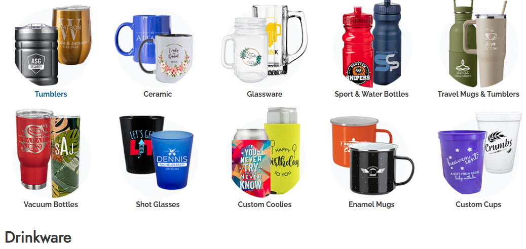 custom drinkware