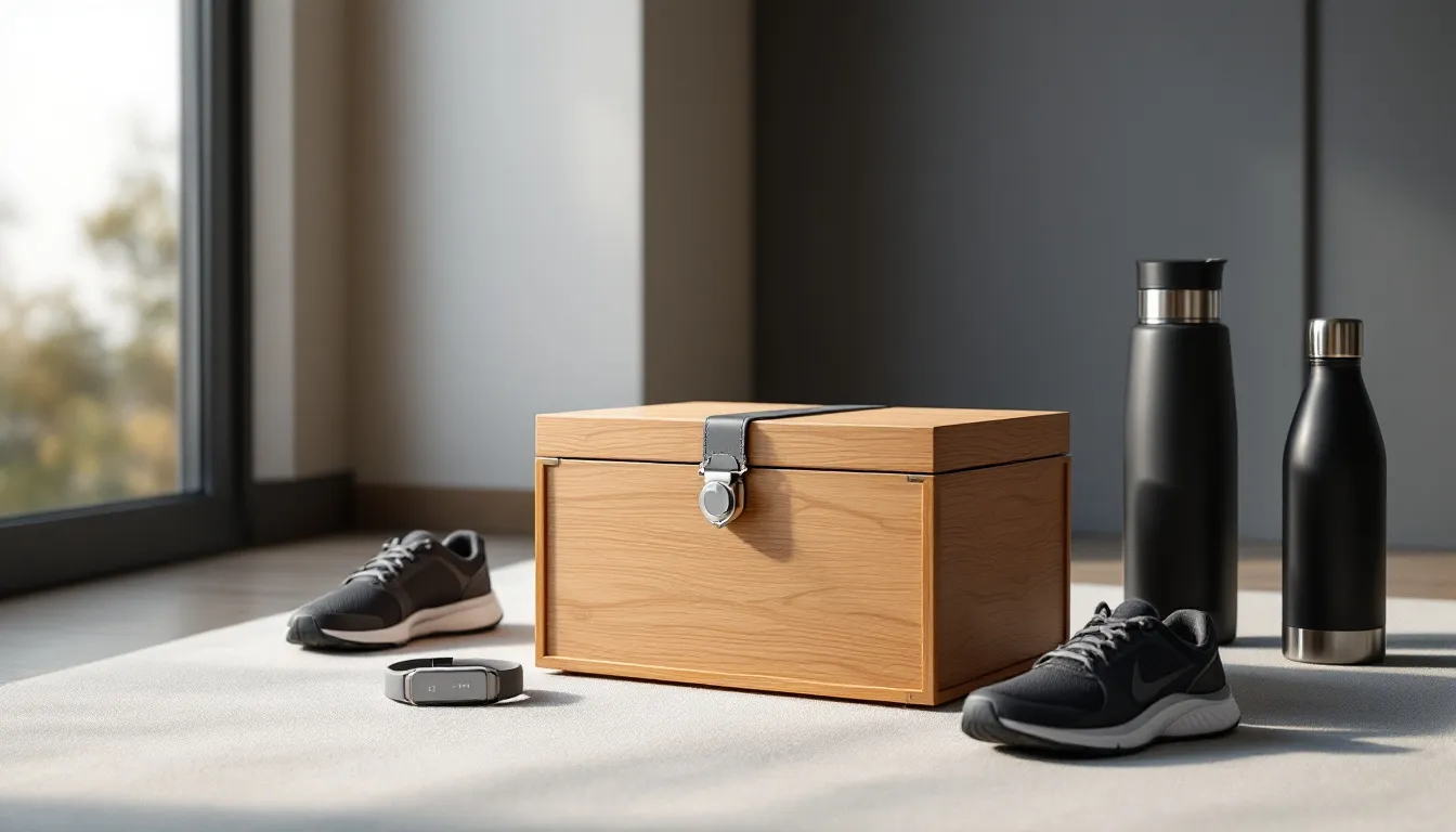 Cadeau voor sportieve mannen, zoals sportaccessoires.