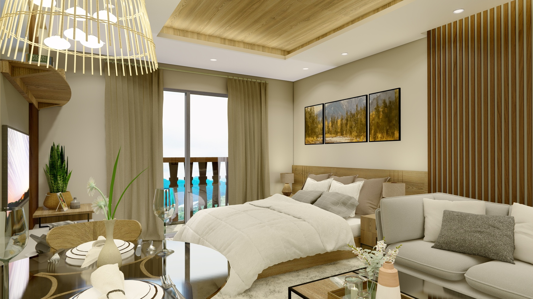 02 - In Alpine Villas, staying connected to nature is easier than ever. All condo units offer balconies that provide a stunning view of the pine forest