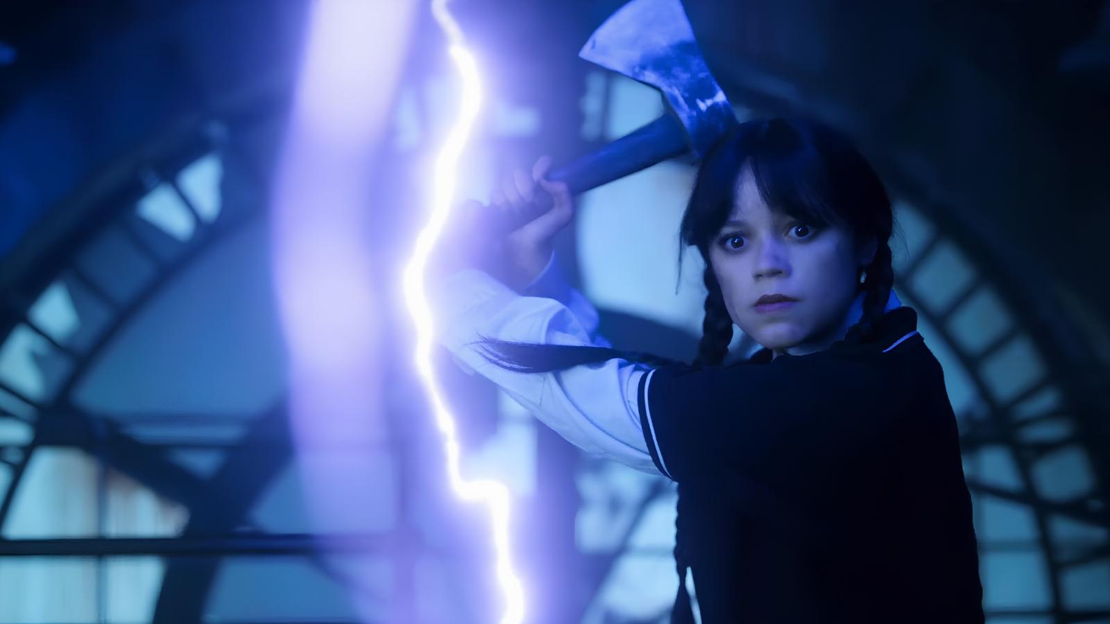 Jenna Ortega as Wednesday in Wednesday Season 2