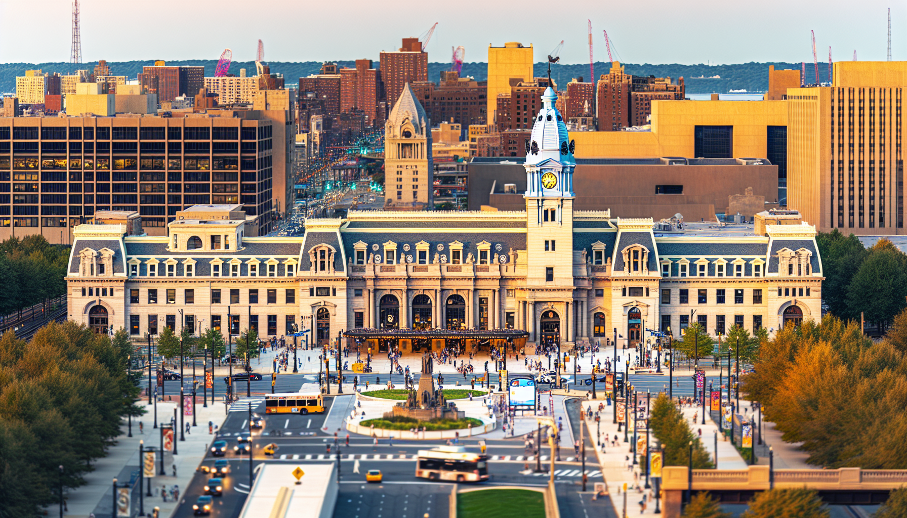 Historical landmarks near Philadelphia's 30th Street Station