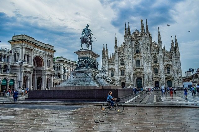 italy, duomo square, milan