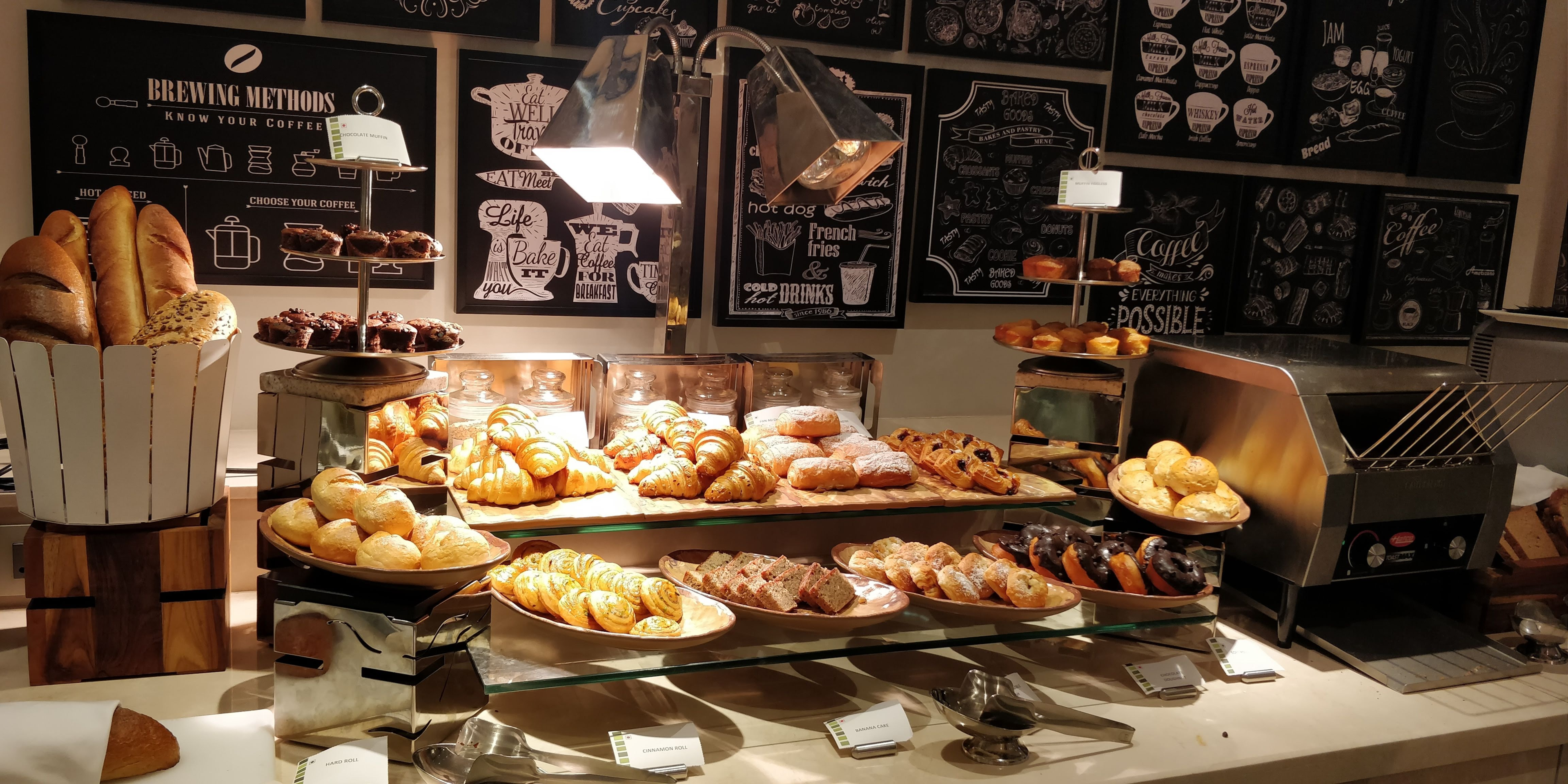 Image of counter with breads and pastries
