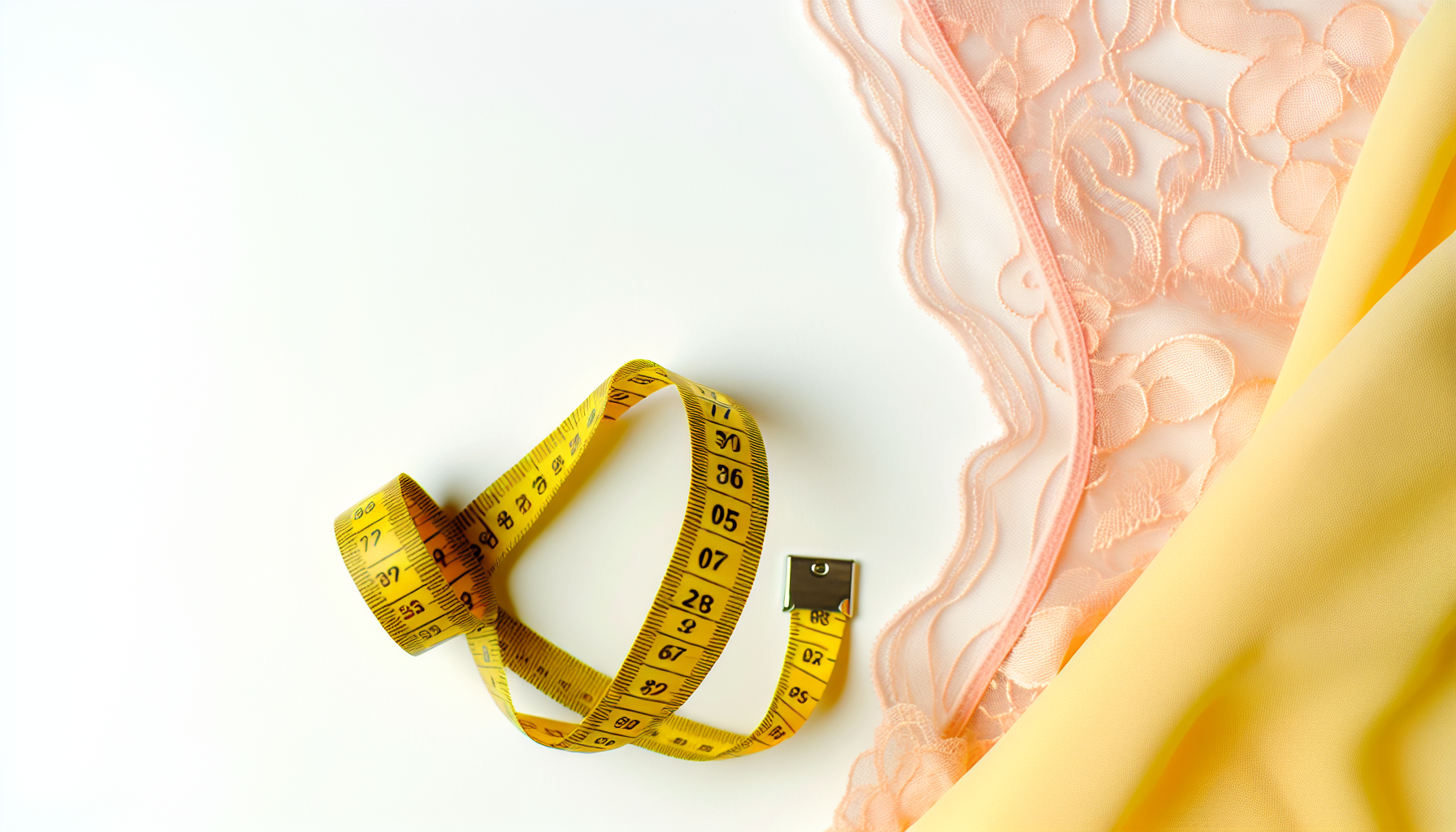 Photo of measuring tape and lingerie