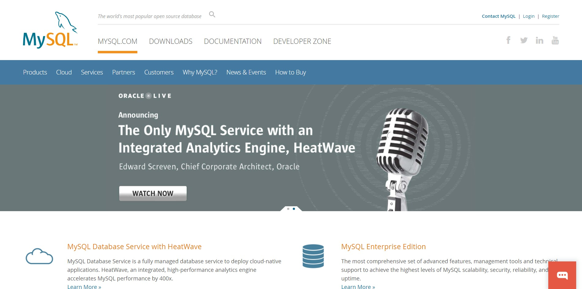 MySQL Main Page