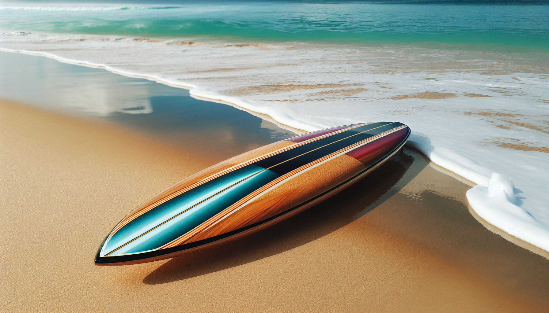 Wide and stable beginner longboard surfboard