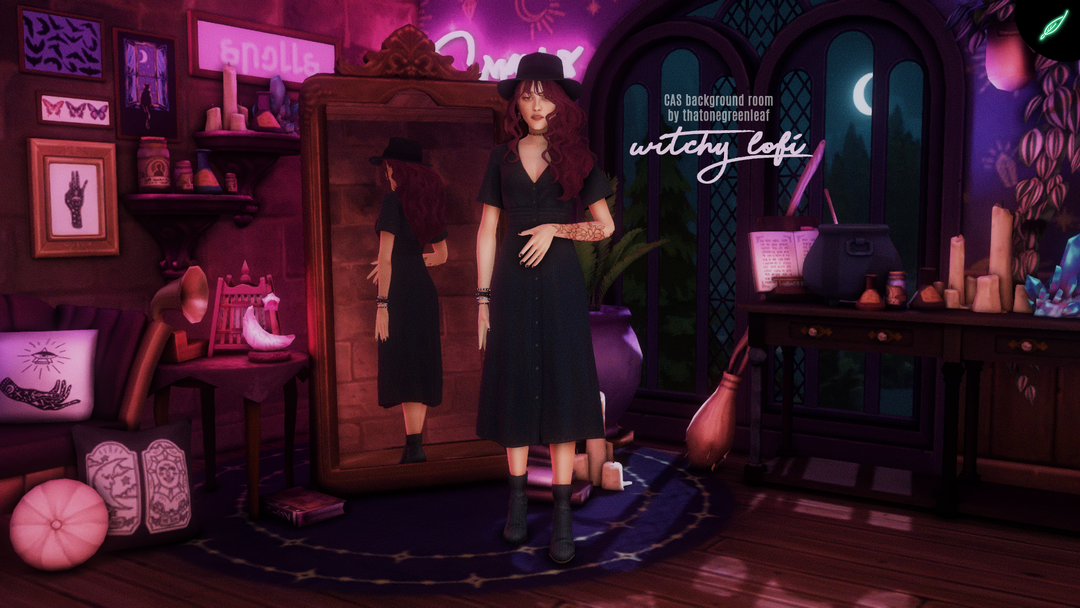 Witchy Lofi CAS Background Room