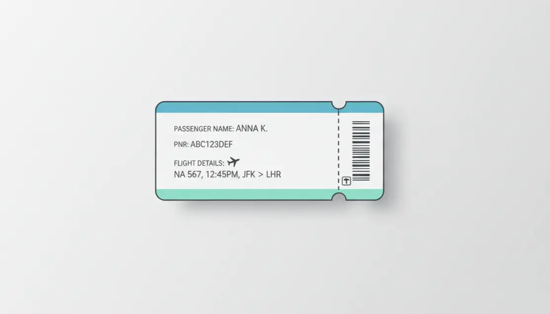 Essential details in an embassy-ready dummy ticket for Indian visas