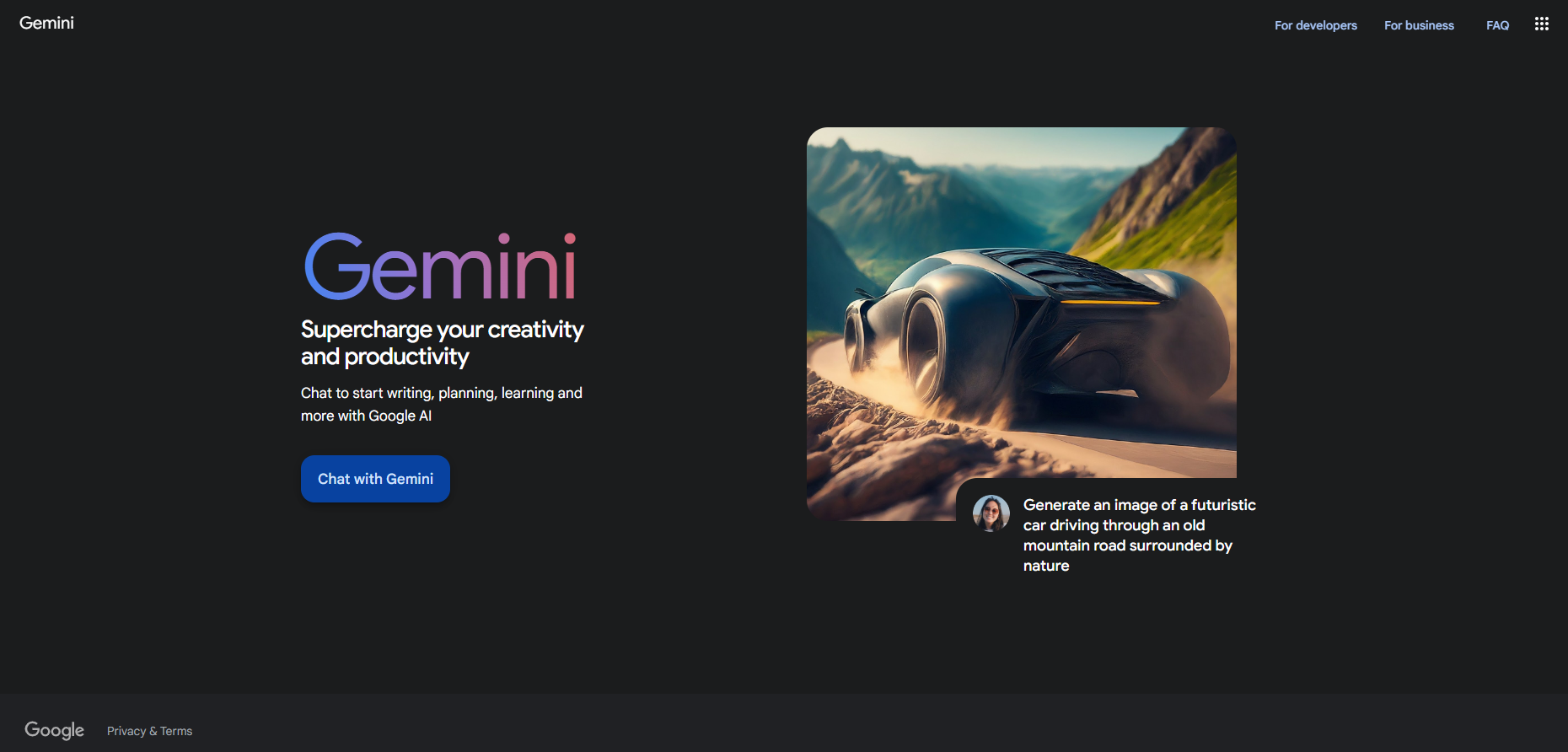 Gemini - homepage